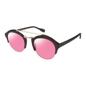 NWT  Elie Tahari Black & Pink Browline Sunglasses